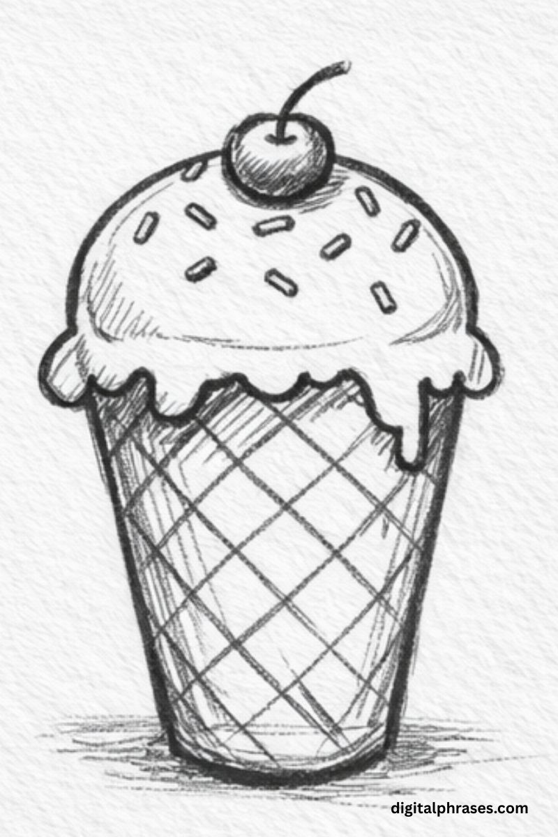 How To Draw an Ice Cream?