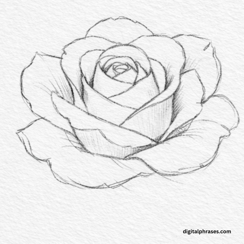 How To Draw a Rose?