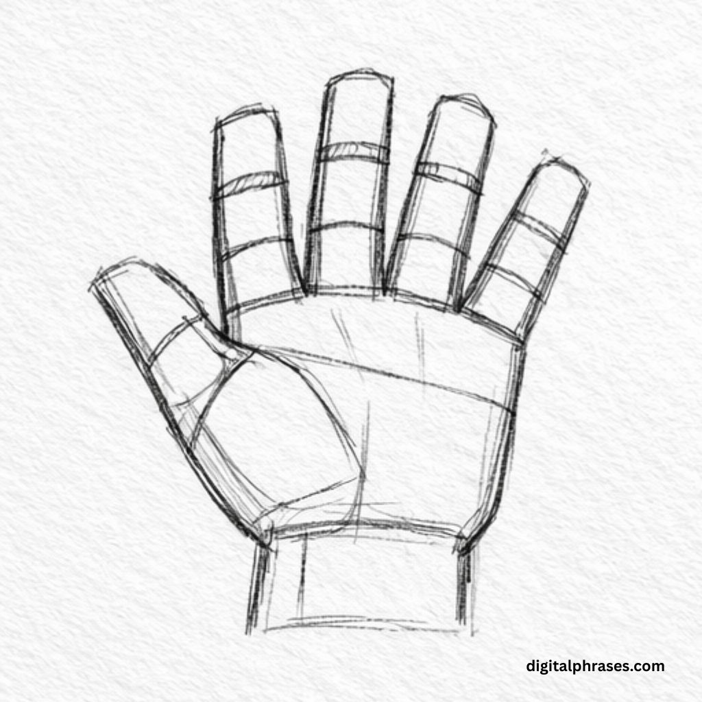 How To Draw a Human Hand?