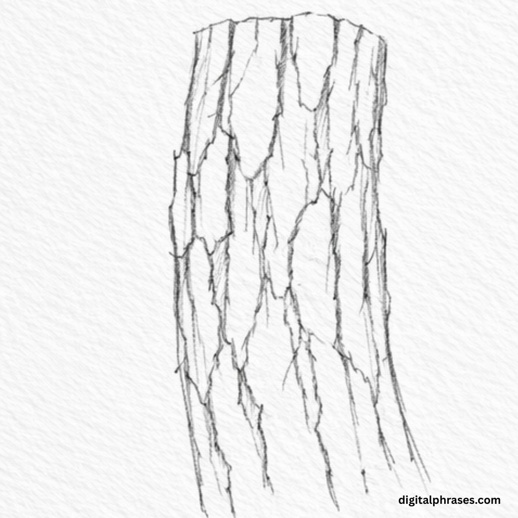 How To Draw a Wooden Bark?