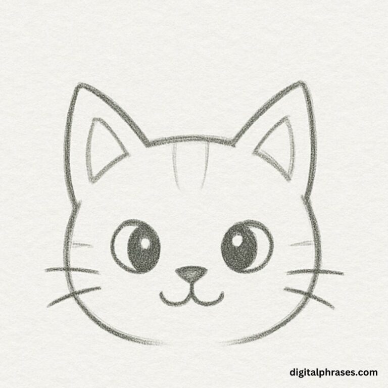 How To Draw a Cat Face