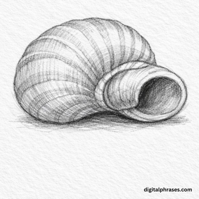 How To Draw a Sea Shell