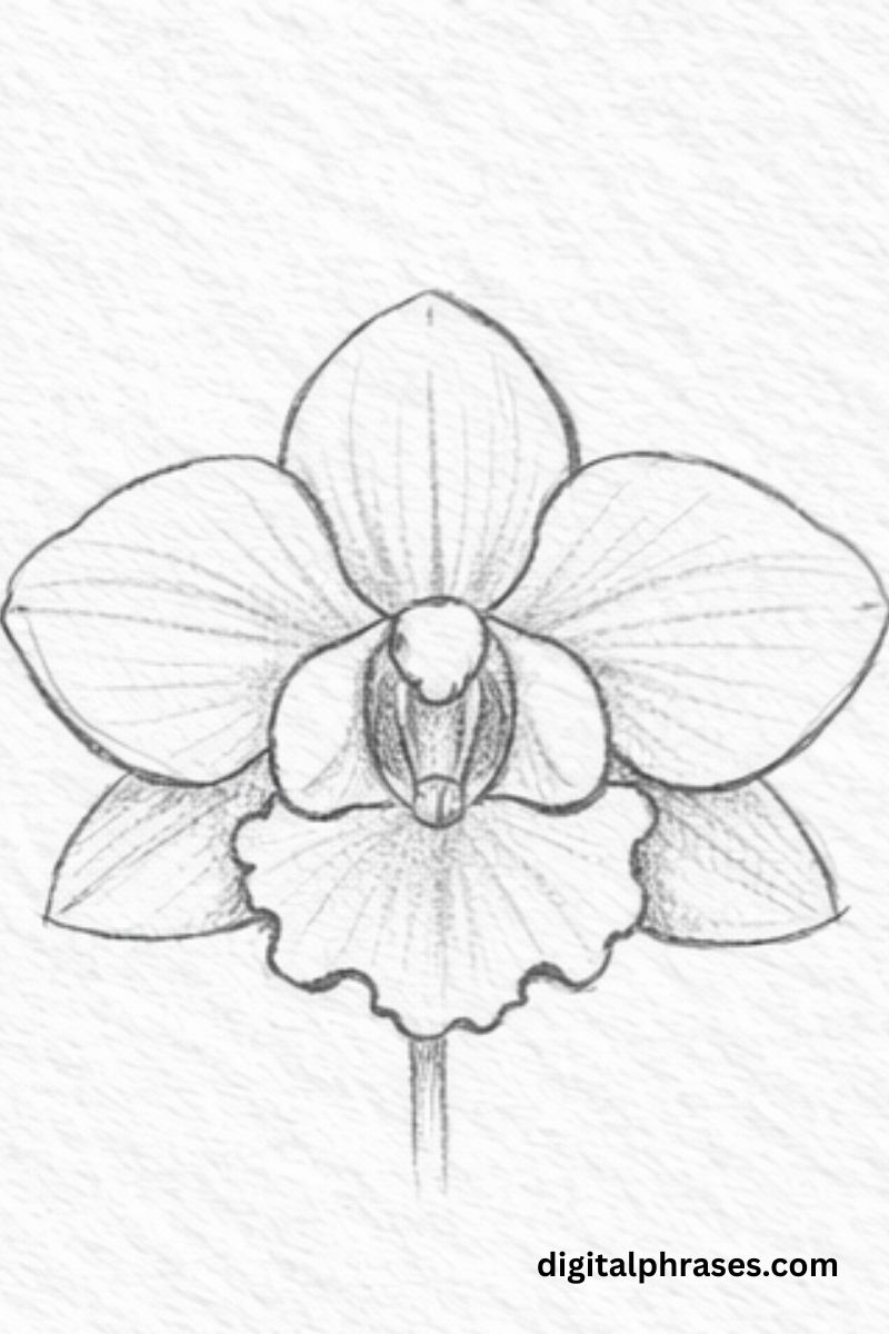 How To Draw an Orchid?