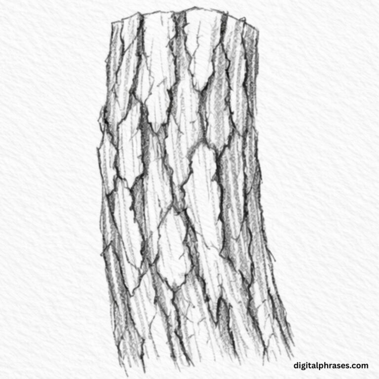 How To Draw a Wooden Bark?