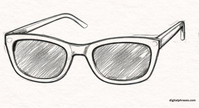 How to Draw a Sunglass?