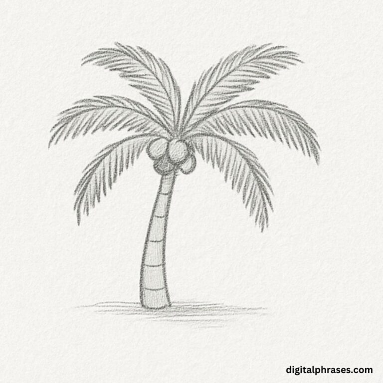 How To Draw a Palm Tree