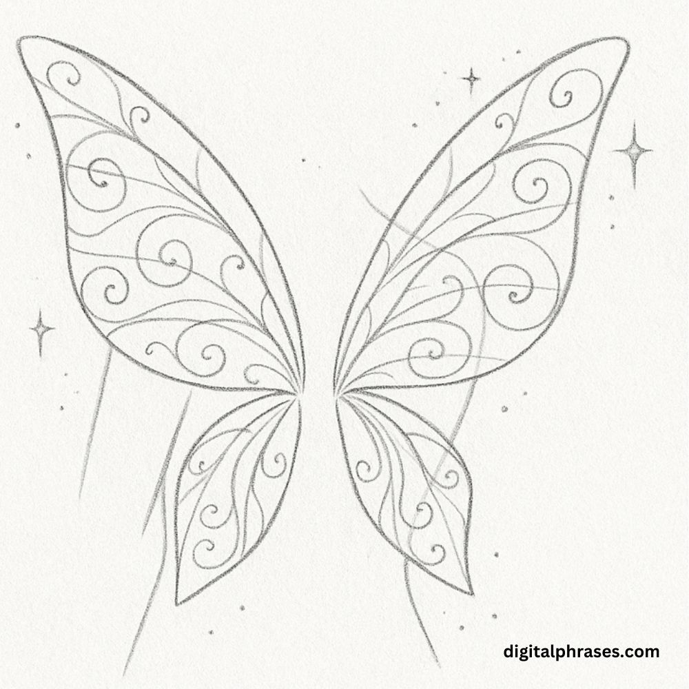 How To Draw Fairy Wings