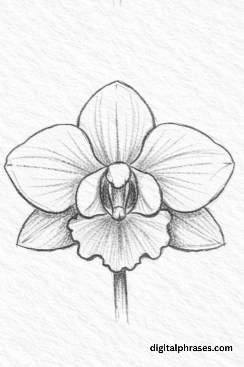 How To Draw an Orchid?
