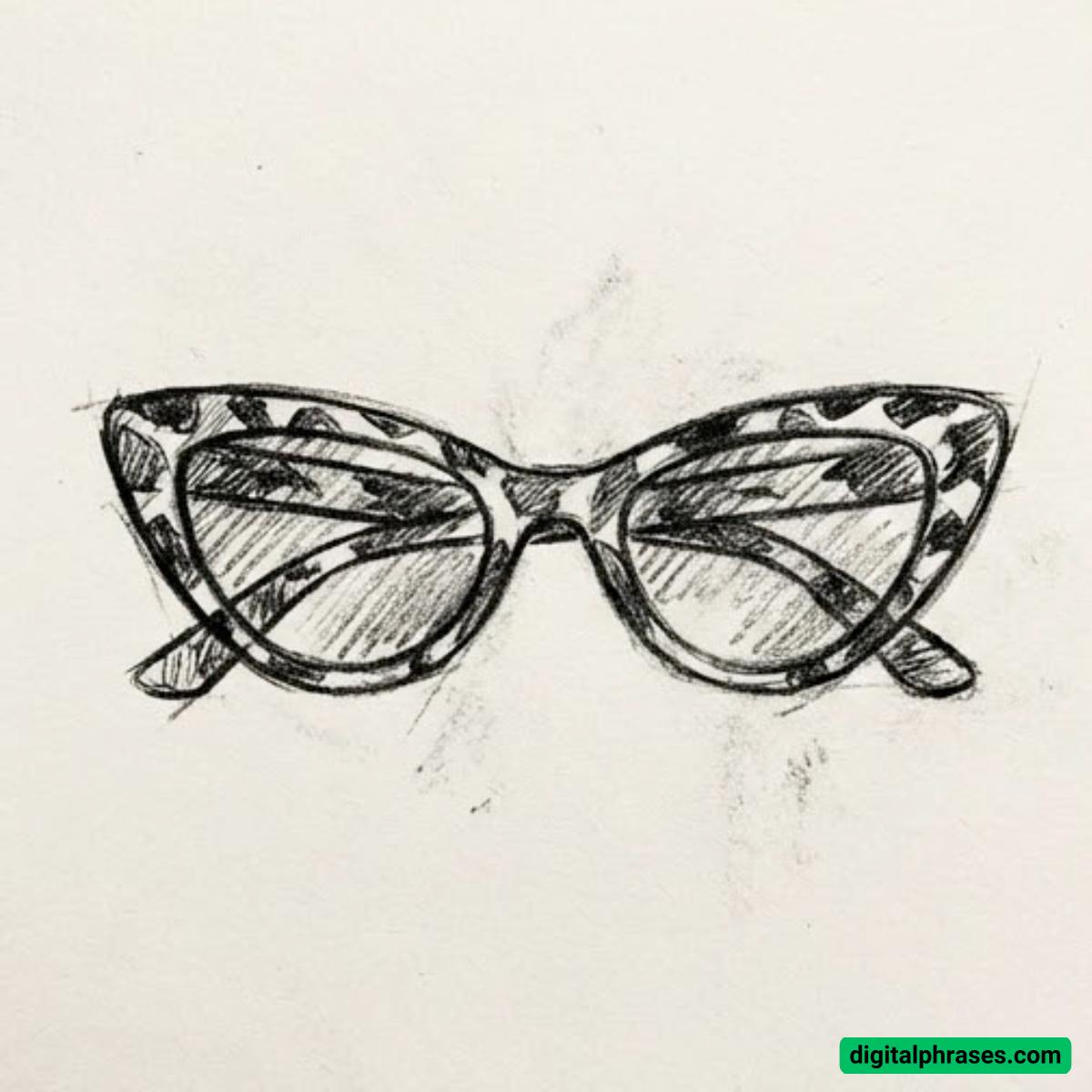 15 Drawing Ideas of Sunglasses