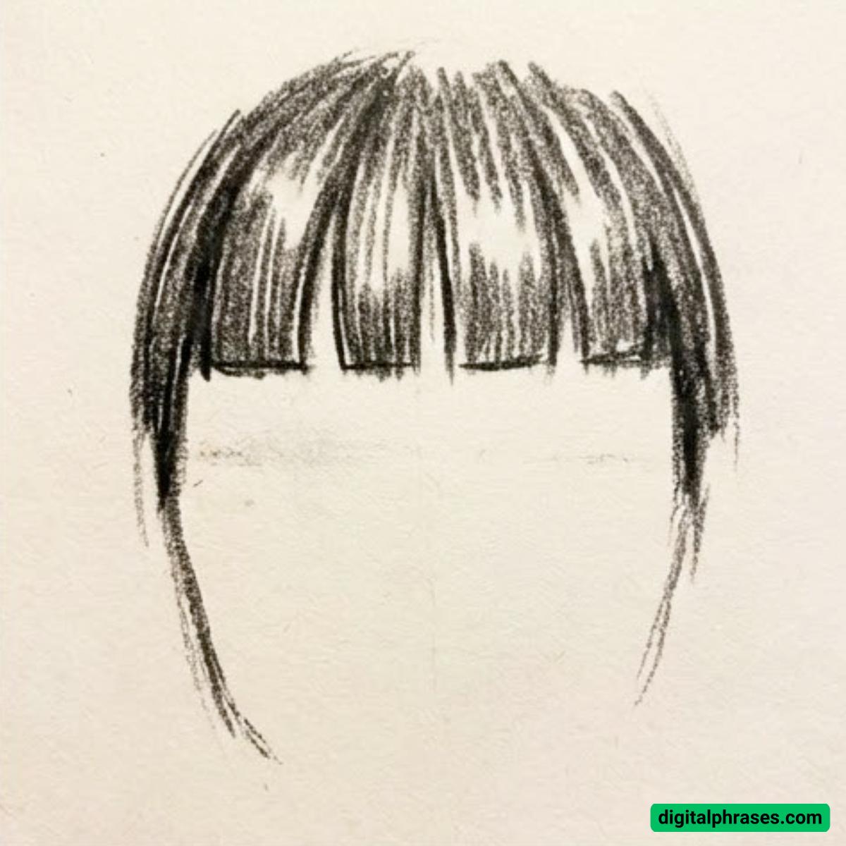 15 Bangs Drawing Ideas
