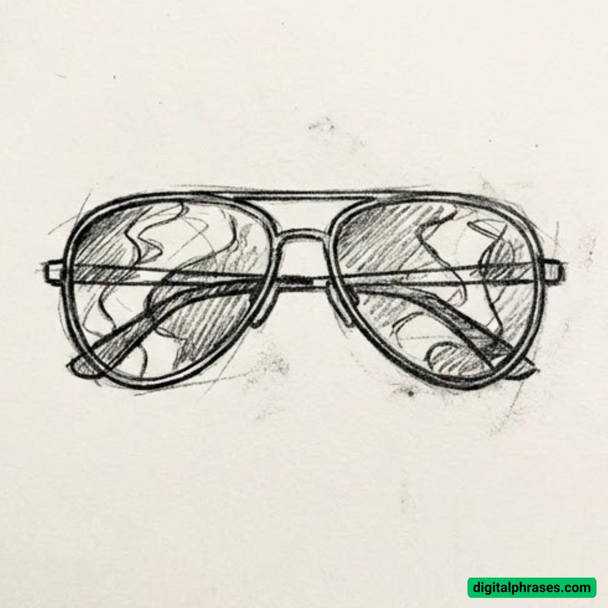 15 Drawing Ideas of Sunglasses 15 Drawing Ideas of Sunglasses