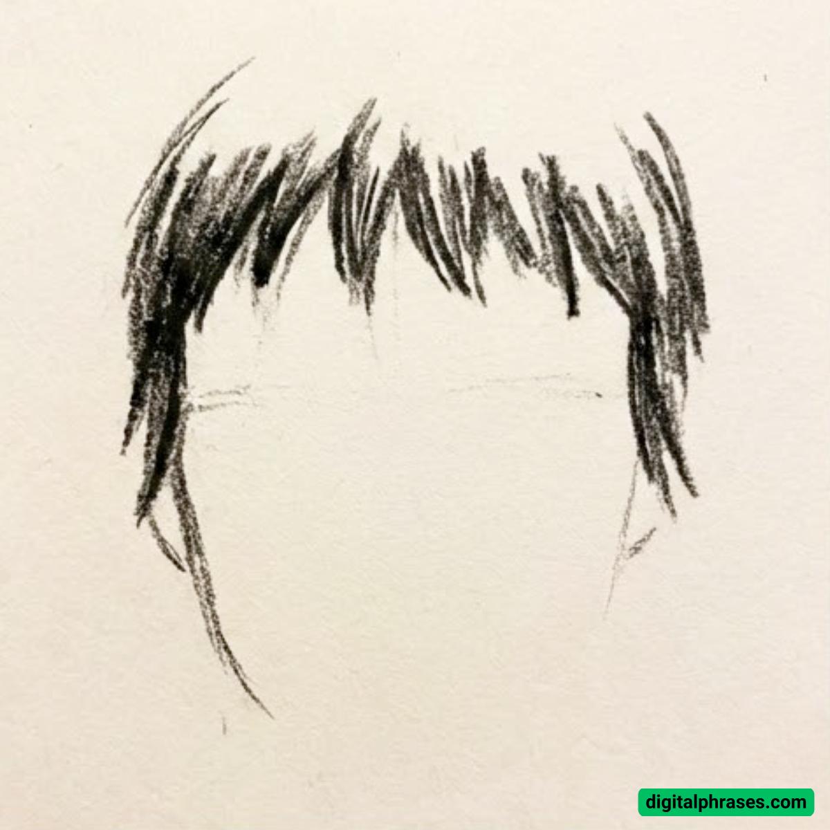 15 Bangs Drawing Ideas