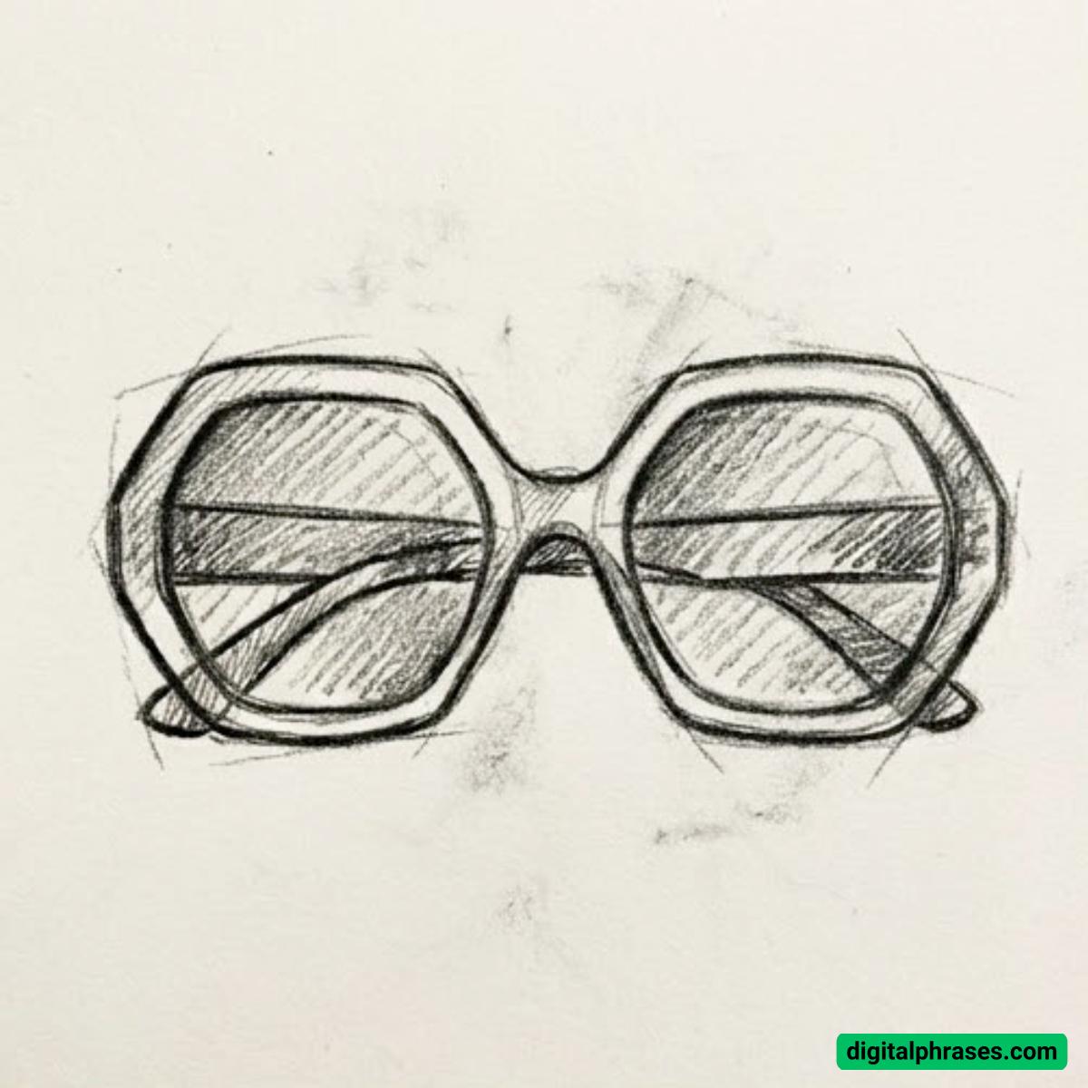 15 Drawing Ideas of Sunglasses