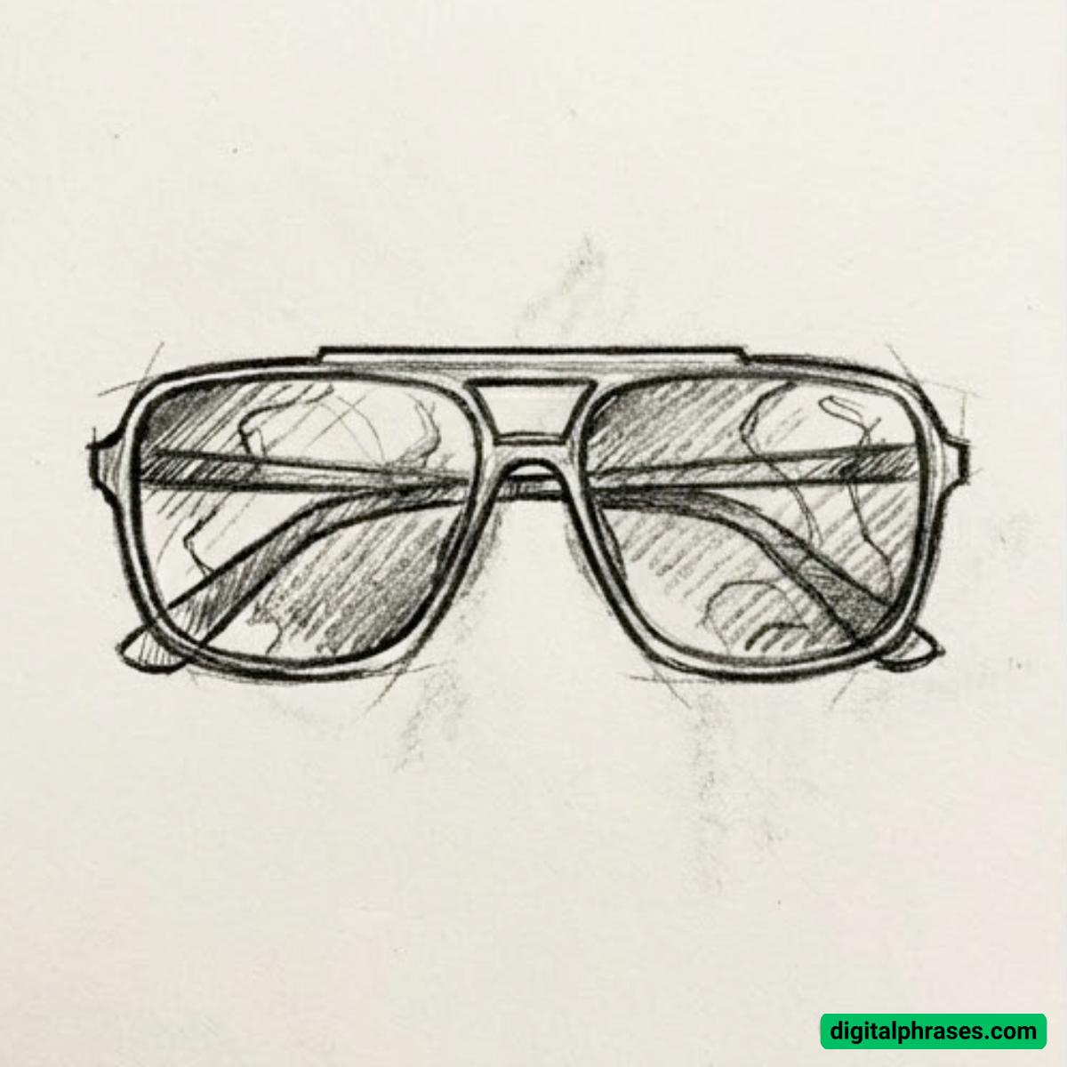 15 Drawing Ideas of Sunglasses