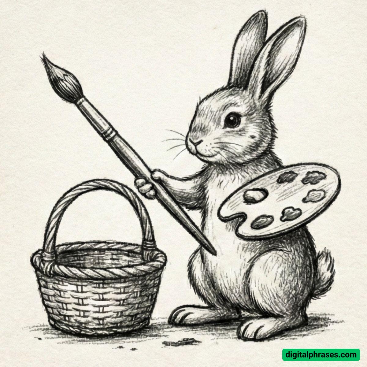 21 Easter Bunny Drawing Ideas