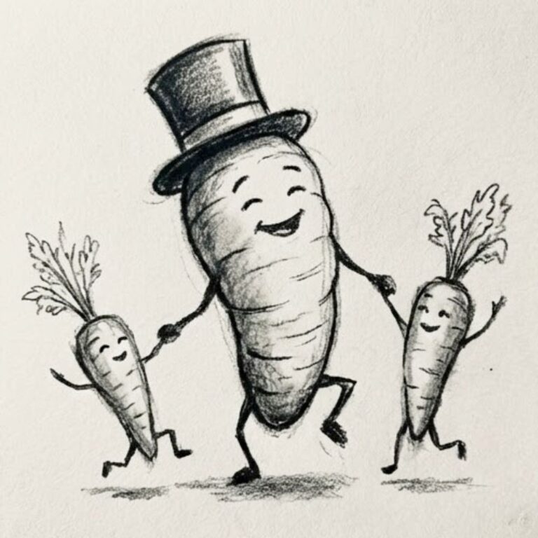 22 Carrot Drawing Ideas
