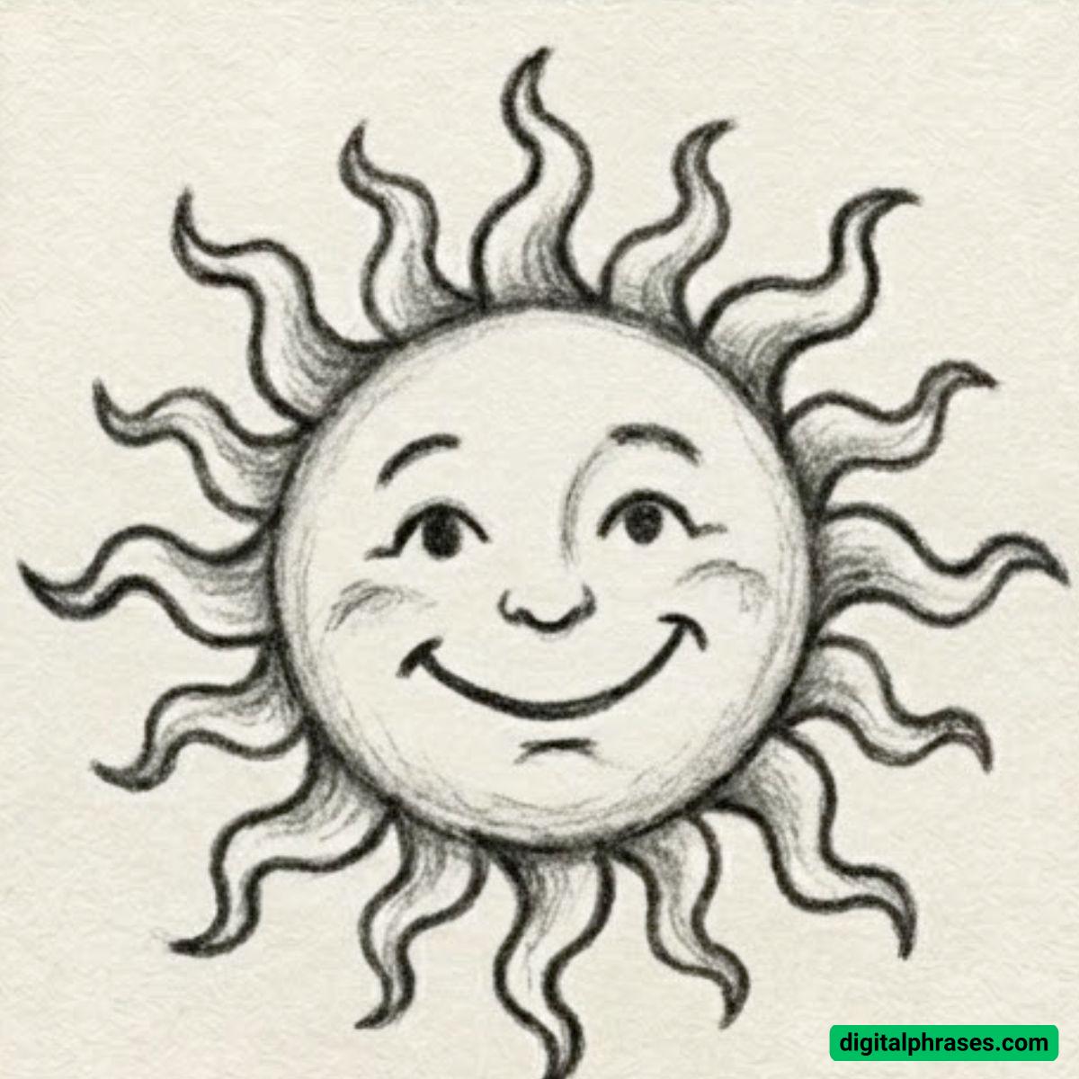 22 Sun Drawing Ideas 22 Sun Drawing Ideas