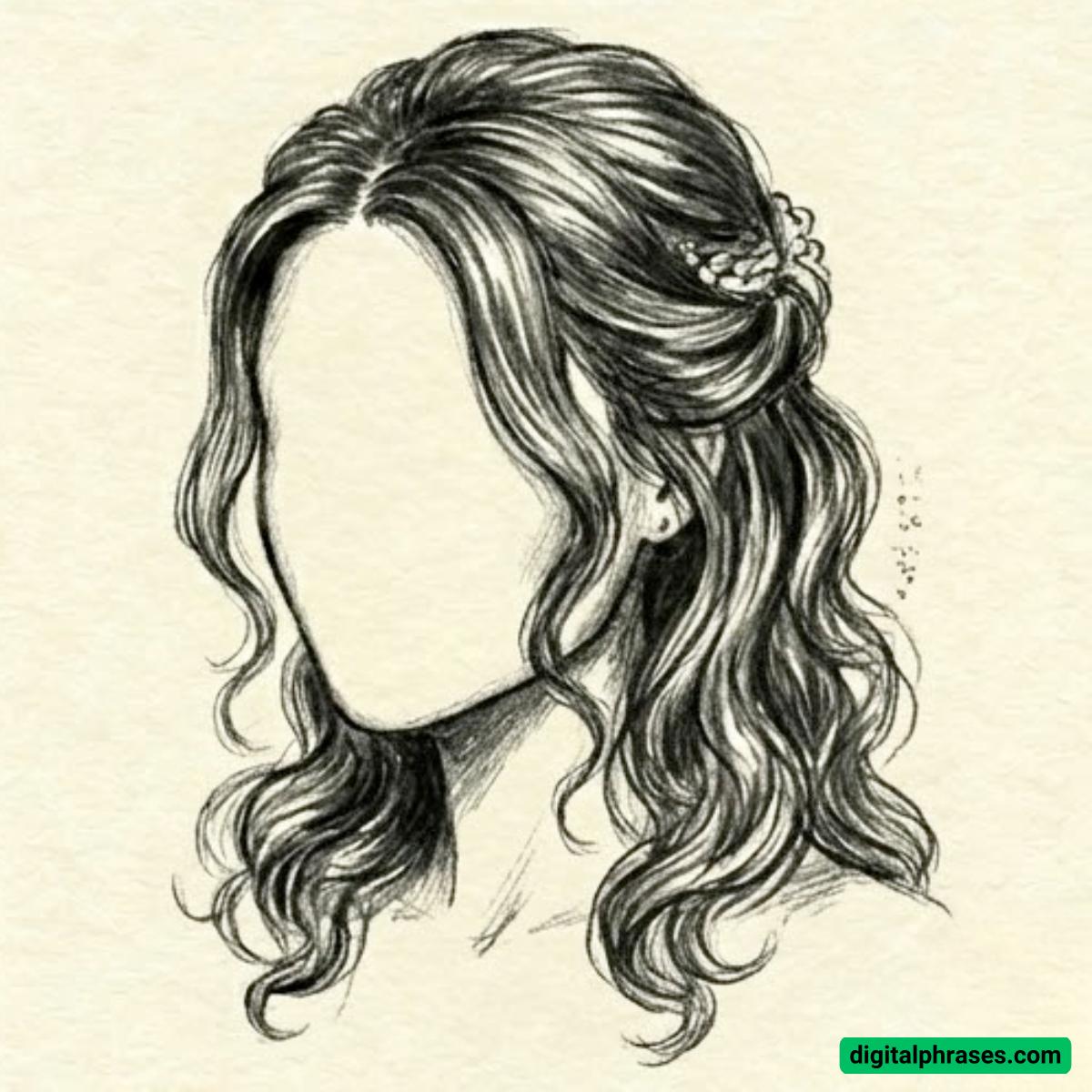 20 Female Hairstyle Drawing Ideas