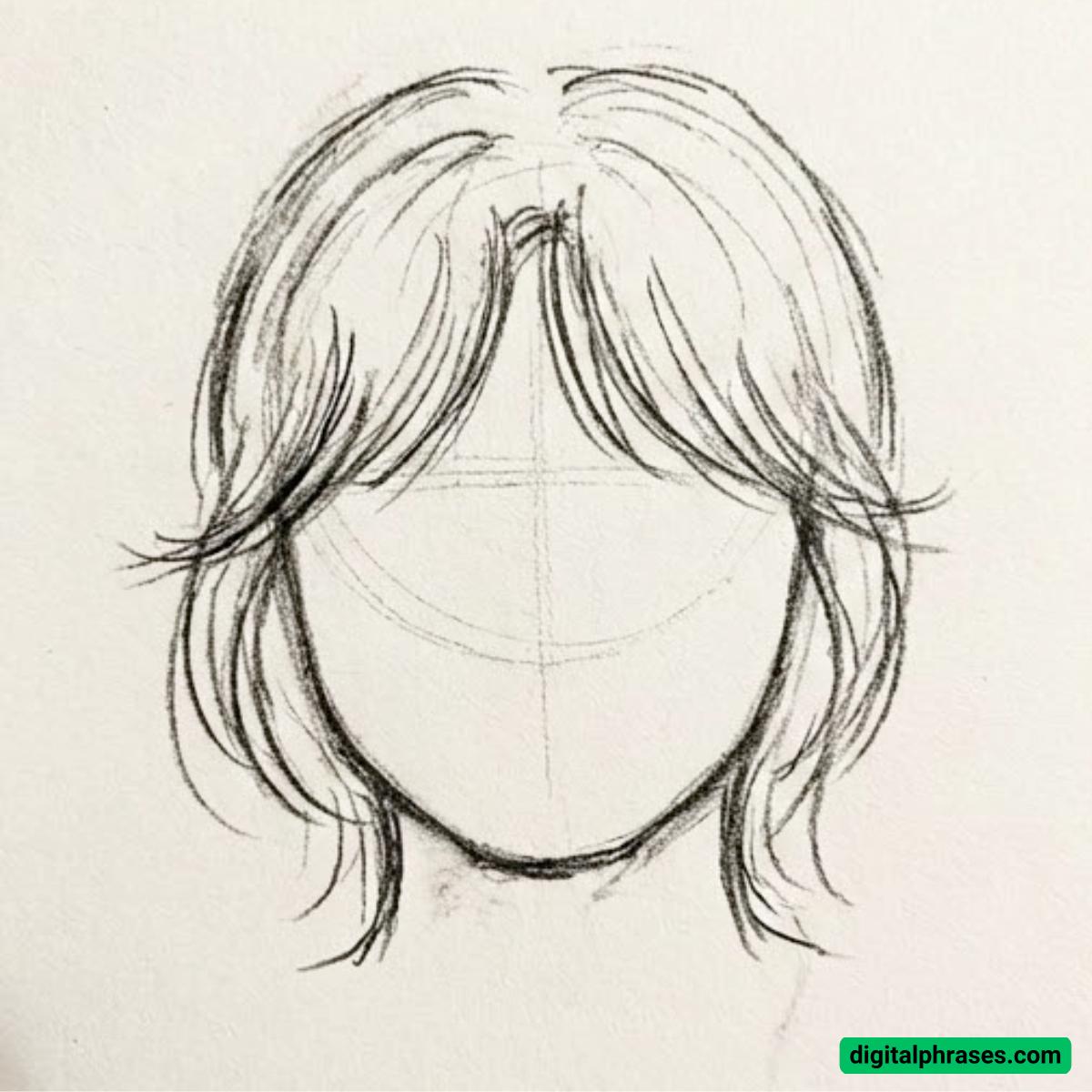 15 Bangs Drawing Ideas