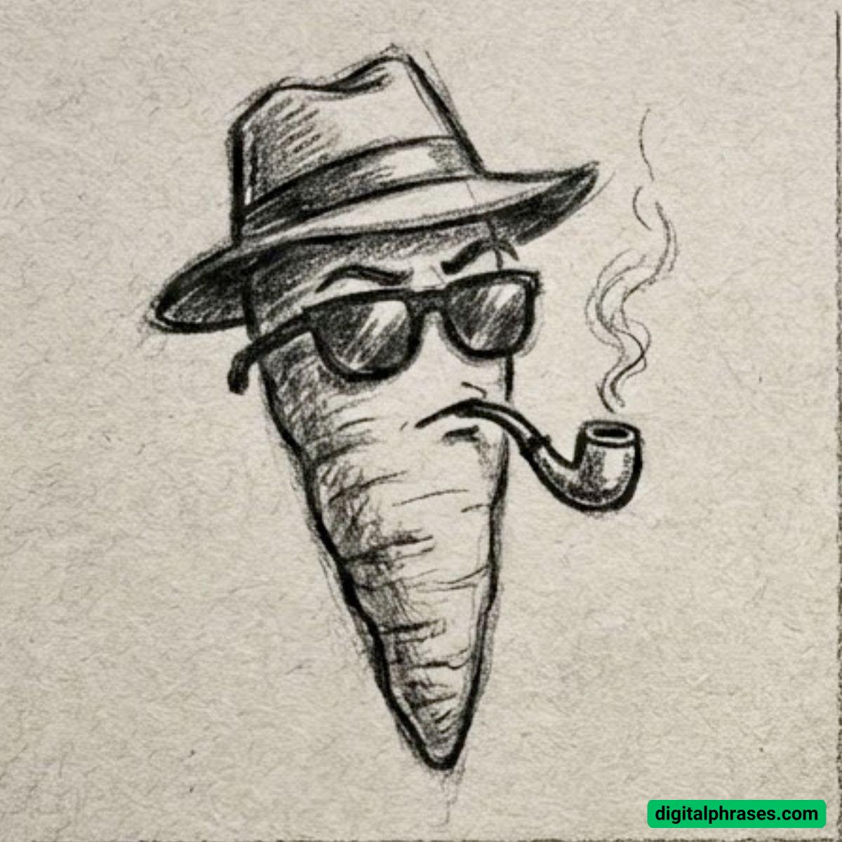 22 Carrot Drawing Ideas