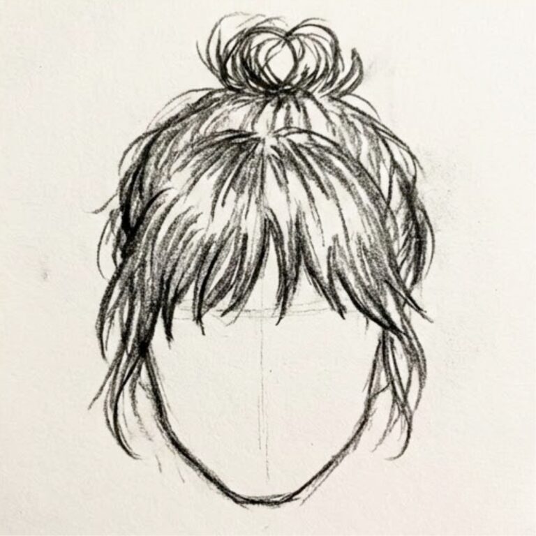 15 Bangs Drawing Ideas