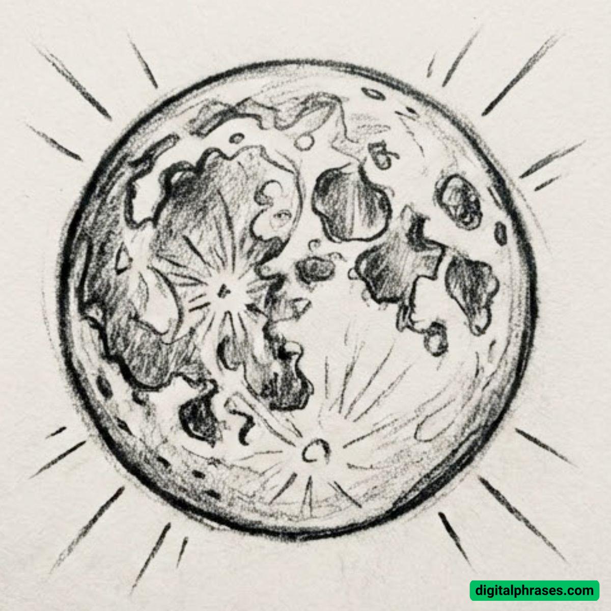 21 Moon Drawing Ideas 21 Moon Drawing Ideas