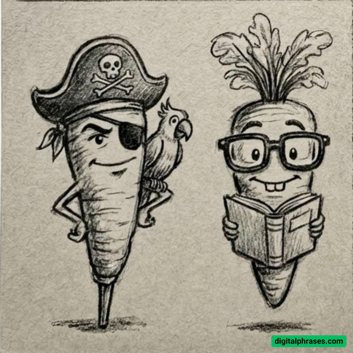 22 Carrot Drawing Ideas 22 Carrot Drawing Ideas