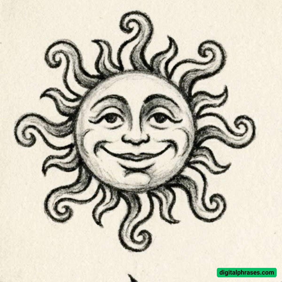 22 Sun Drawing Ideas