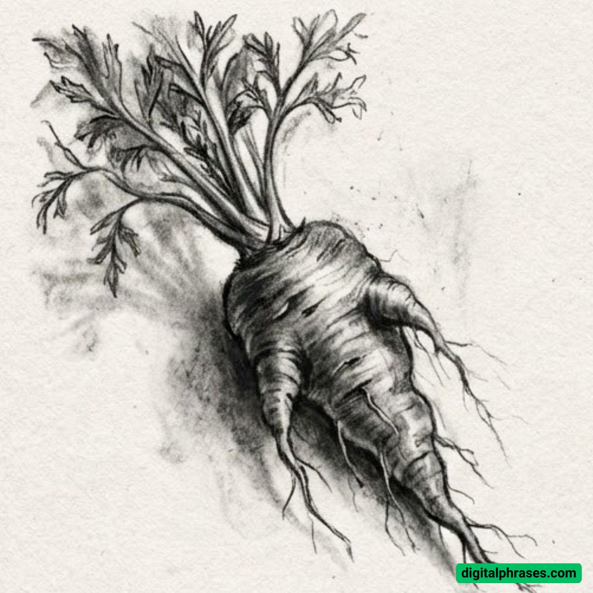 22 Carrot Drawing Ideas
