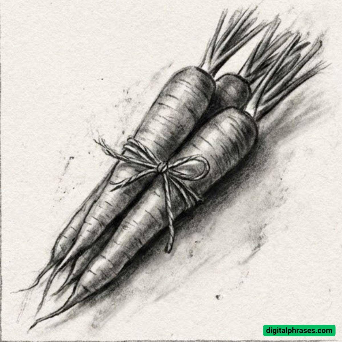 22 Carrot Drawing Ideas