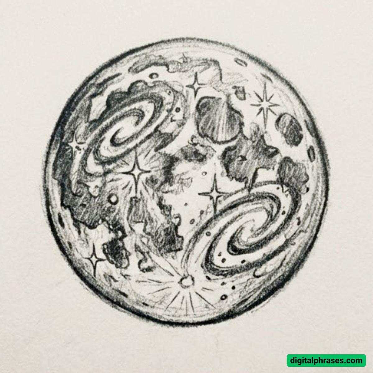 21 Moon Drawing Ideas 21 Moon Drawing Ideas