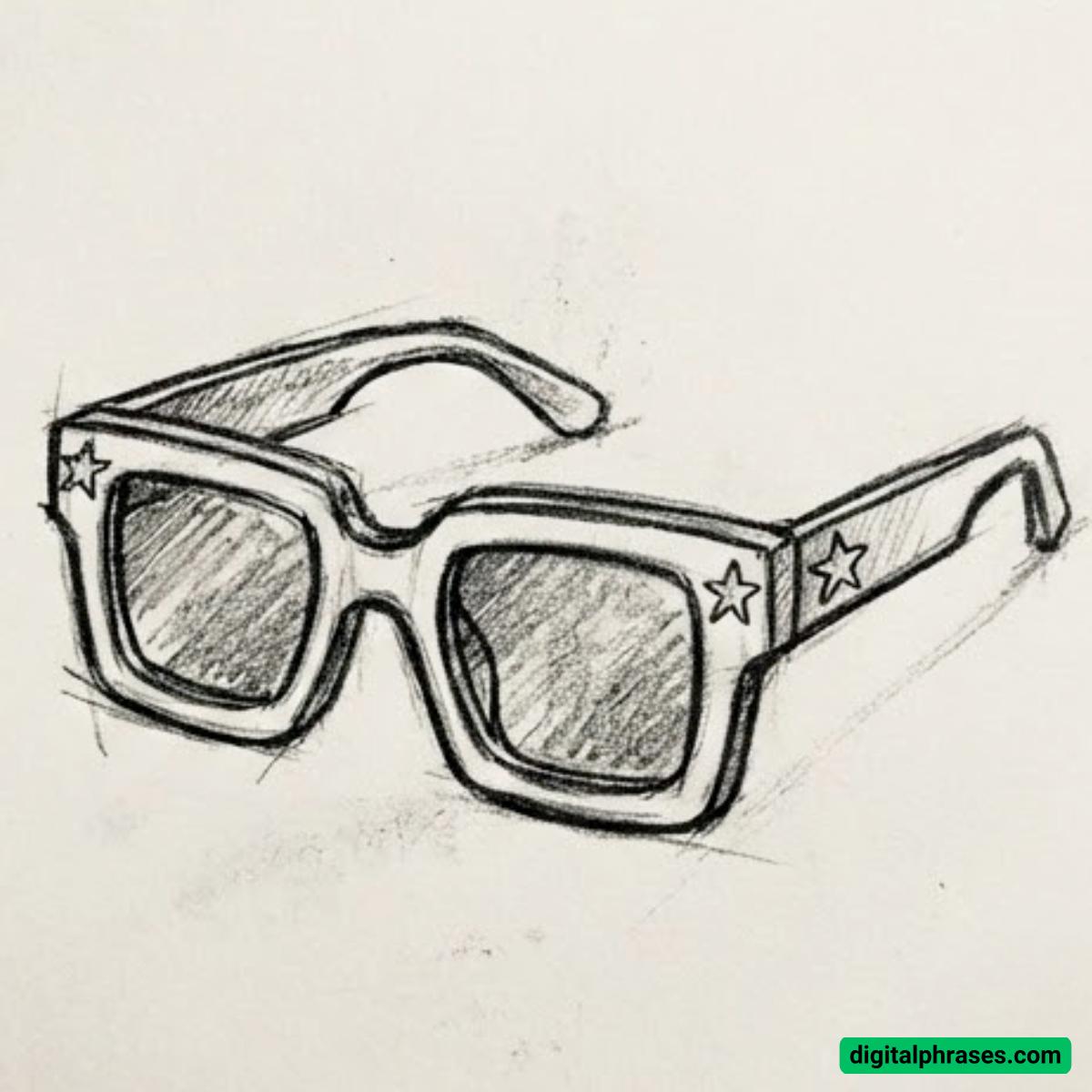 15 Drawing Ideas of Sunglasses 15 Drawing Ideas of Sunglasses