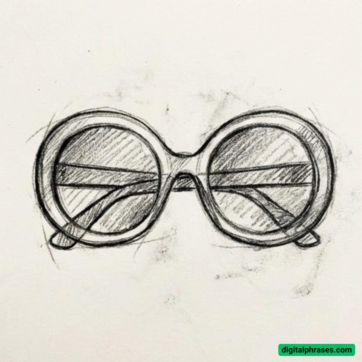 15 Drawing Ideas of Sunglasses