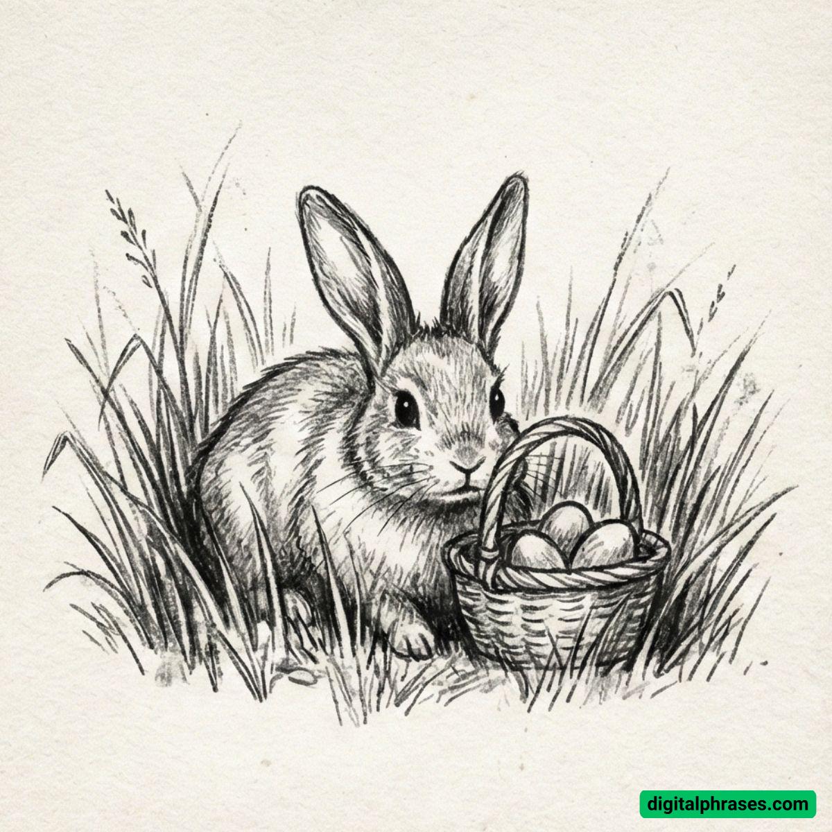 21 Easter Bunny Drawing Ideas