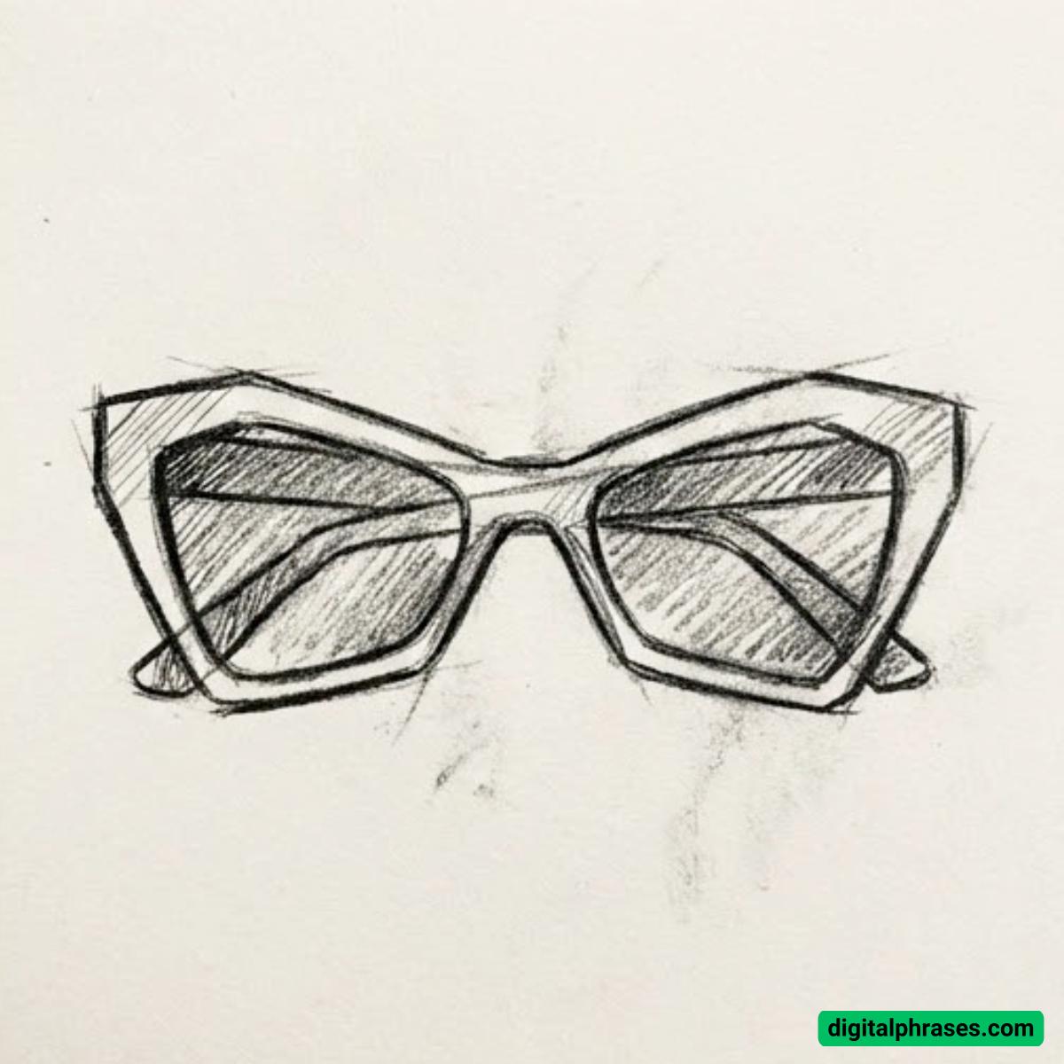 15 Drawing Ideas of Sunglasses