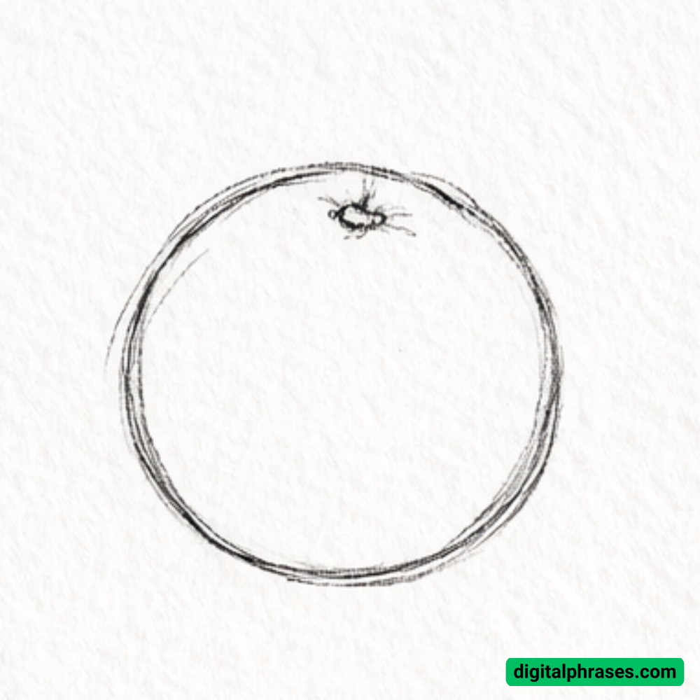 How To Draw an Orange?