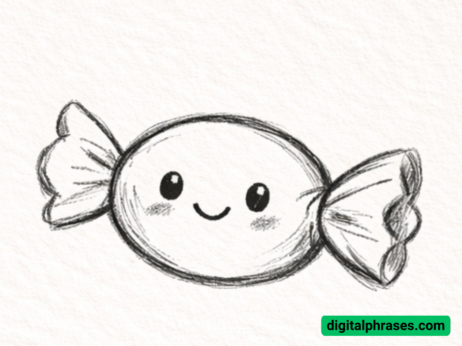 How To Draw a Cartoon Candy?