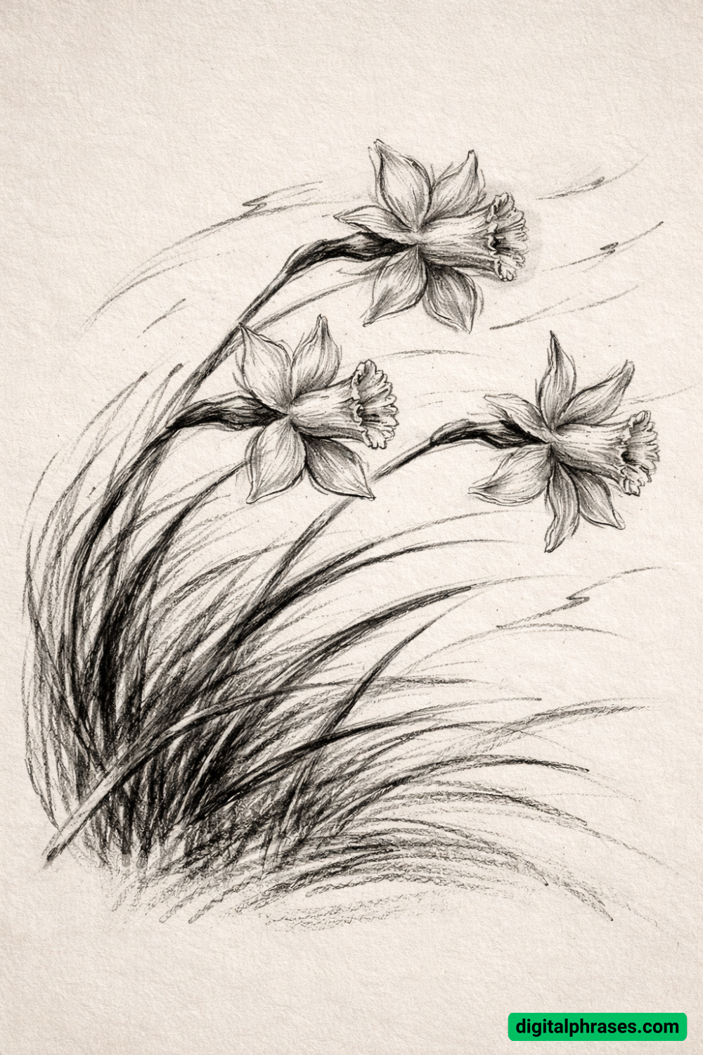 18 Daffodil Drawing Ideas 18 Daffodil Drawing Ideas