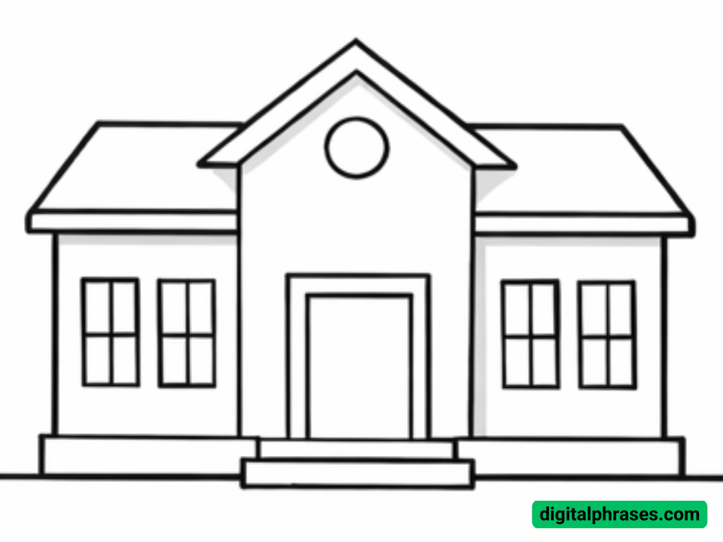 How To Draw a School