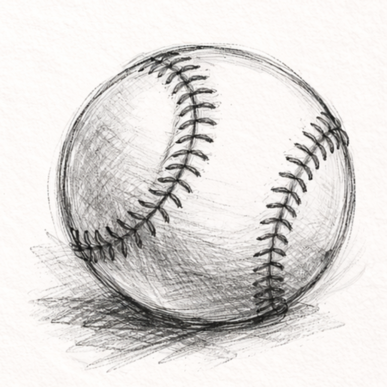 How To Draw a Baseball