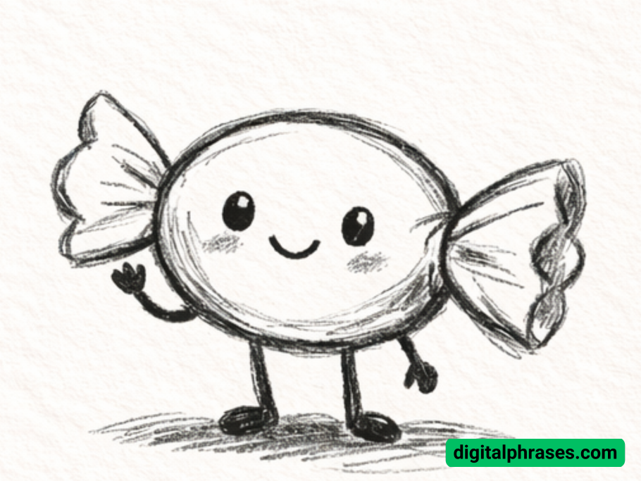 How To Draw a Cartoon Candy?