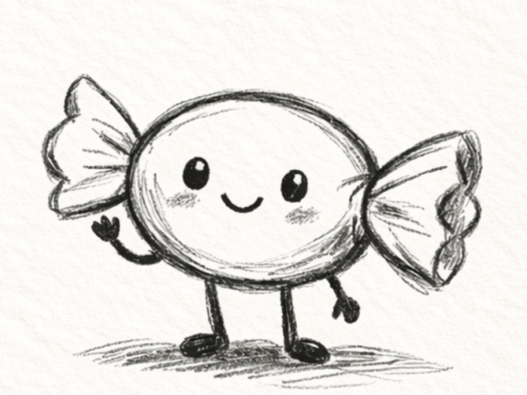 How To Draw a Cartoon Candy?