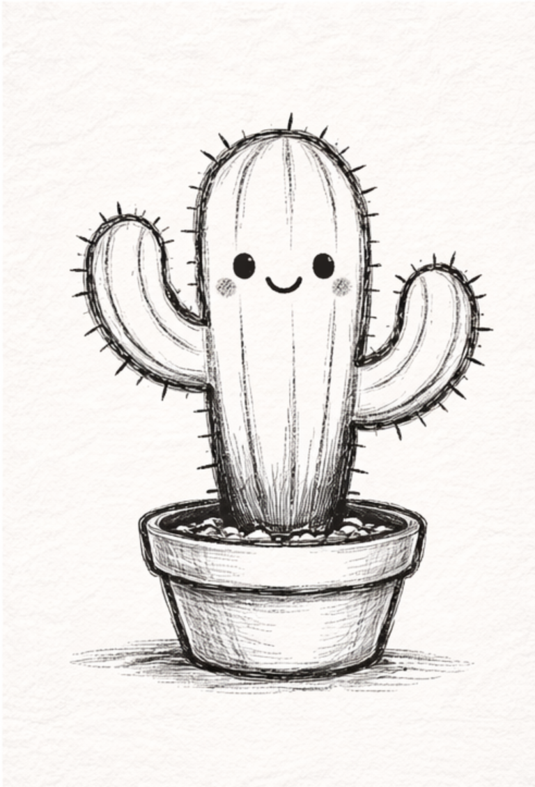 How To Draw a Cactus