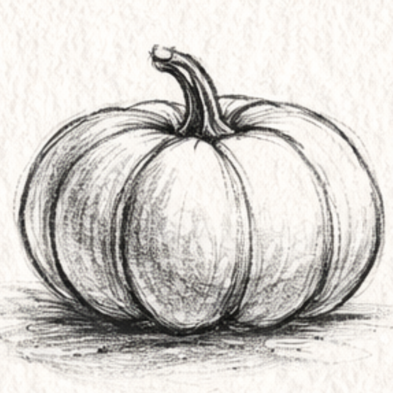 How To Draw a Pumpkin