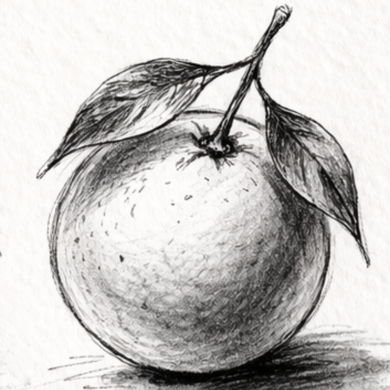 How To Draw an Orange?