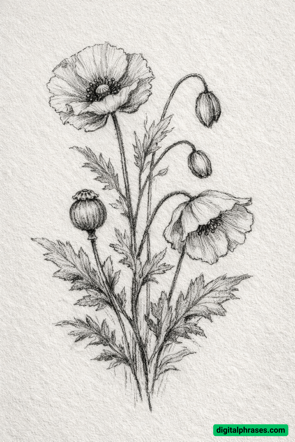 22 Poppy Flower Drawing Ideas 22 Poppy Flower Drawing Ideas