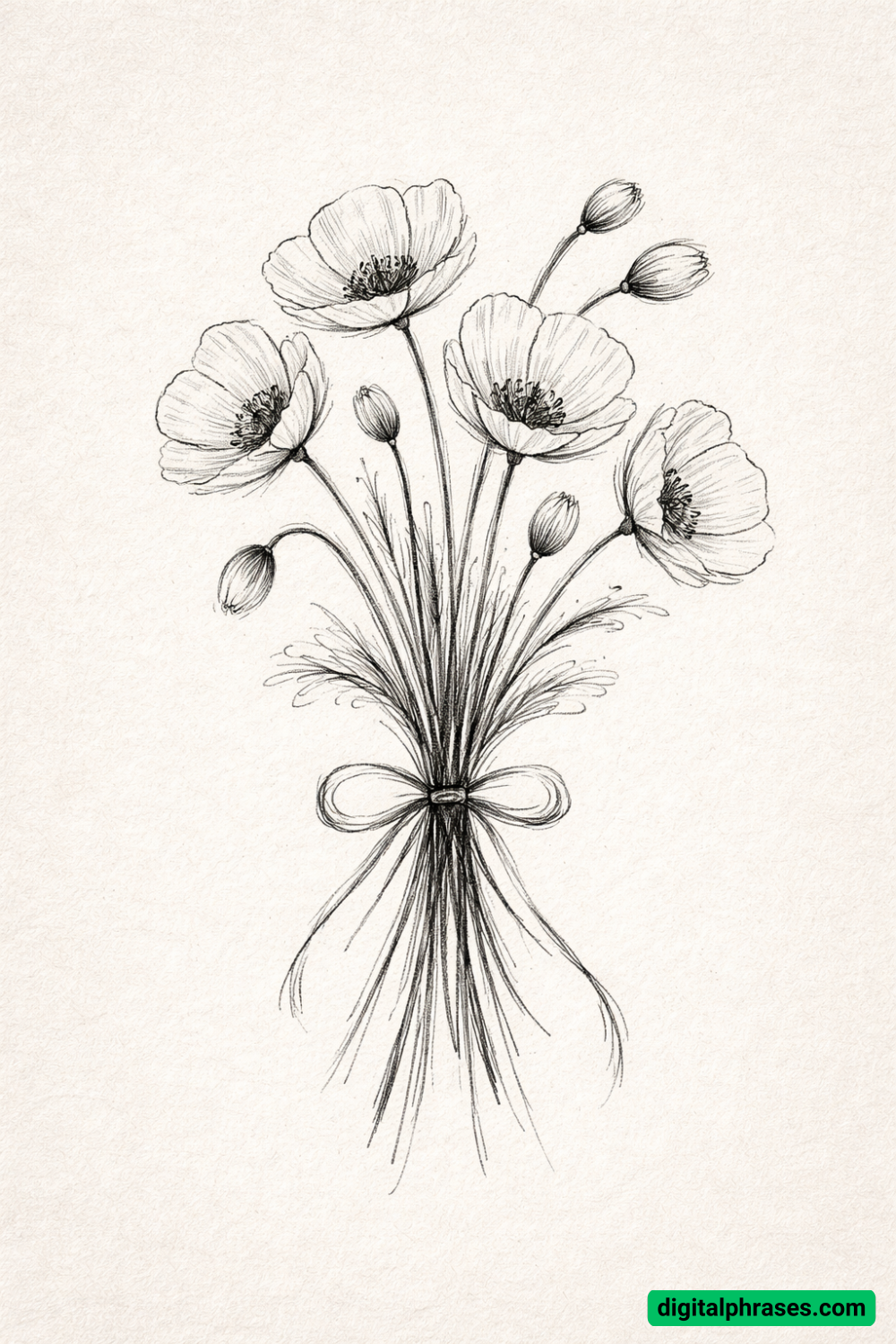 22 Poppy Flower Drawing Ideas
