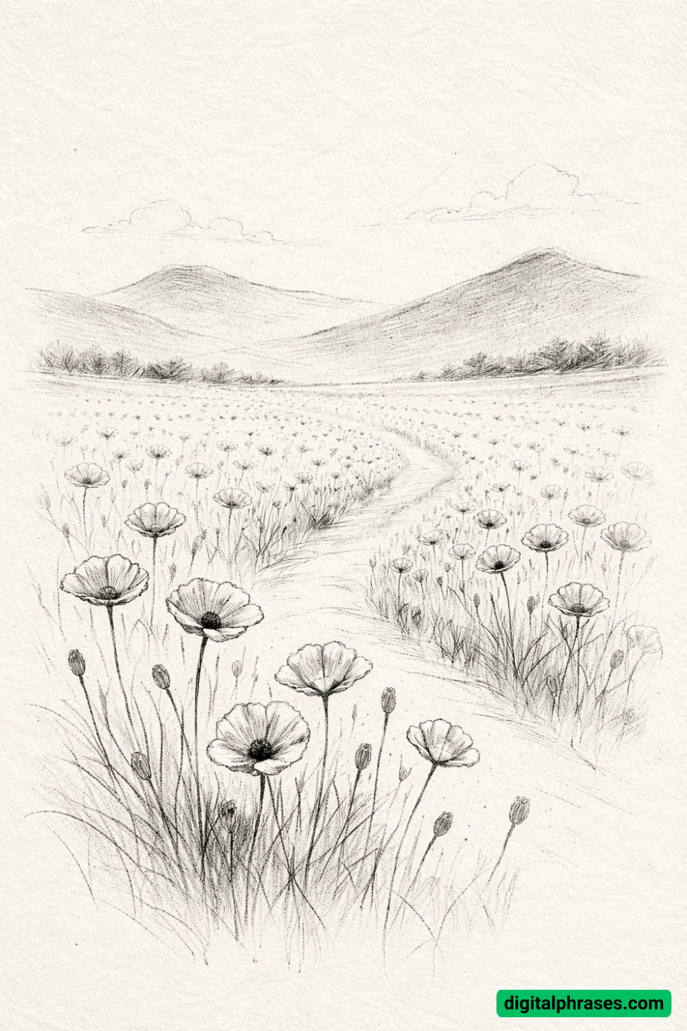 22 Poppy Flower Drawing Ideas