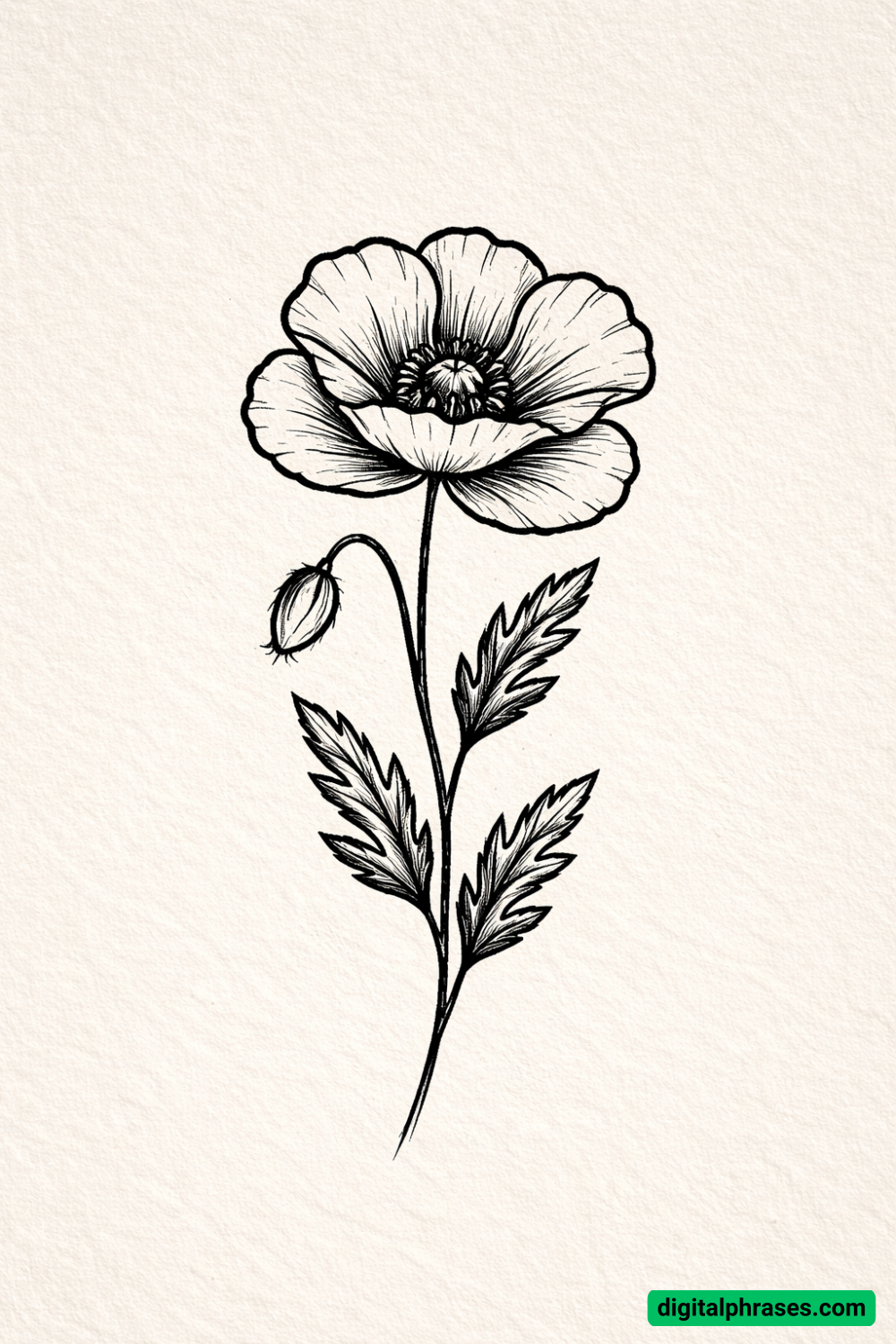 22 Poppy Flower Drawing Ideas 22 Poppy Flower Drawing Ideas