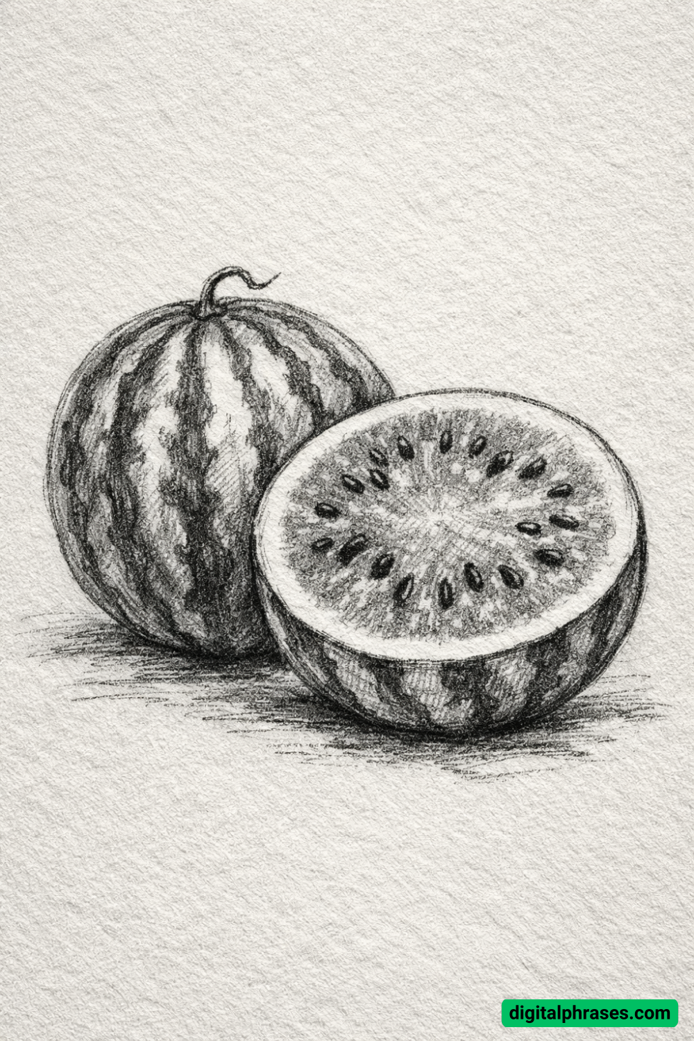 15 Watermelon Drawing Ideas 15 Watermelon Drawing Ideas